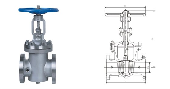 BZ41型保溫(wen)閘閥産(chǎn)品結構(gou)圖 BZ41型保(bǎo)溫閘閥(fá)産品結(jie)構圖