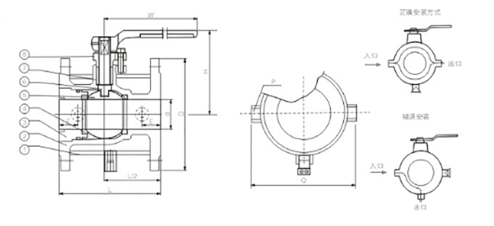 保溫(wēn)球閥産品結構圖(tu) 保溫球閥産品結(jie)構圖