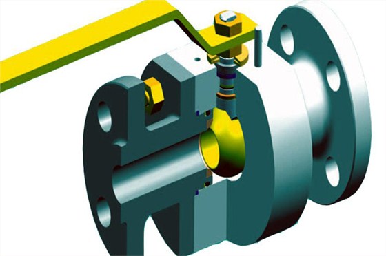 浮(fu)動球閥(fá)結構 浮(fu)動球閥(fa)結構