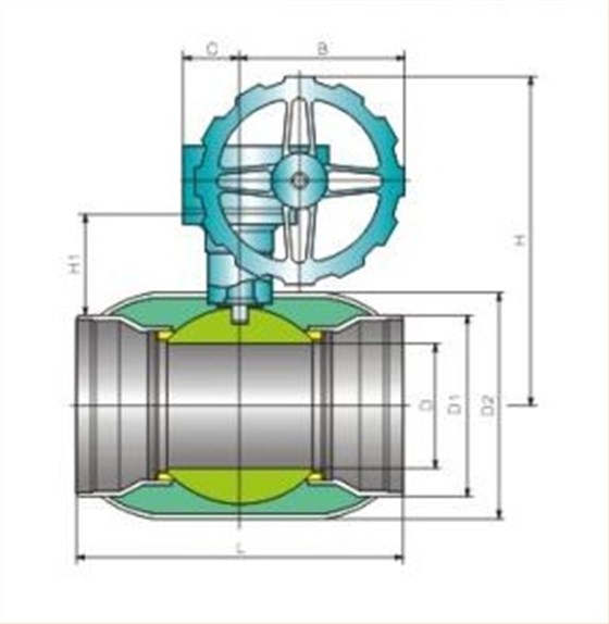 供熱全(quan)焊接球閥(fa)1-産品結構(gòu)圖 供熱全(quán)焊接球閥(fa)1-産品結構(gòu)圖
